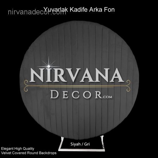Kadife Yuvarlak Düğün Arka Fon Panosu Kadife Yuvarlak Düğün Arka Fon Panosu