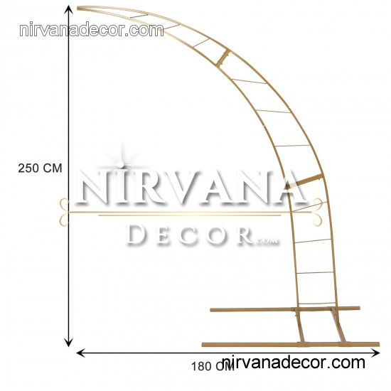 Yarım Hilal Düğün Çiçek Tag Demiri 250CM Yarım Hilal Düğün Çiçek Tag Demiri 250CM