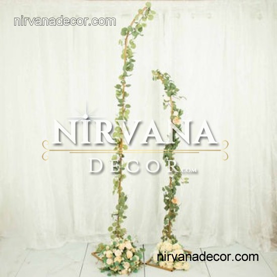 2'li Set Metal Kavisli tek profil Düğün Kemeri tag, Balon Çiçek düğün yürüyüş yolu