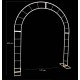 Oval Metal Düğün Giriş Kemeri 225-175 CM Düz model Oval Metal Düğün Giriş Kemeri 225-175 CM Düz model