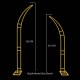 Düğün Giriş Tag  Çiçek Demiri 210- 250CM ÇİFTLİ