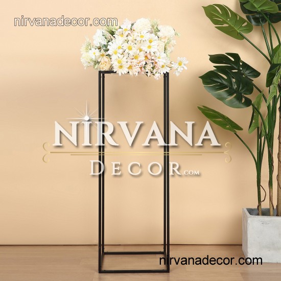 Metal Siyah Düğün Çiçek Standı - 60 cm -80 cm -100 cm 