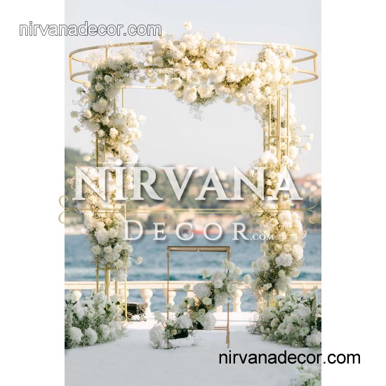 Yuvarlak Düğün Gazebo Gold Yuvarlak Düğün Gazebo Gold