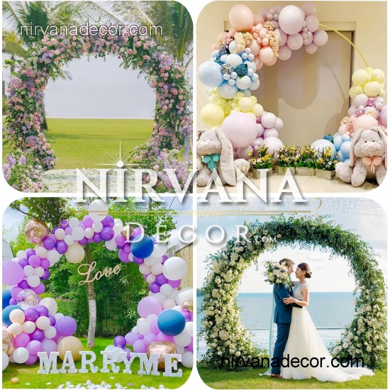 Yuvarlak Çember Tag Demiri -Giriş kemeri Arka fon  