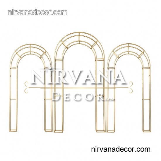 Üç Parçalı Katmanlı Metal Kemer Arka Fon