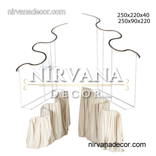 Modern Dalgalı Arka Fon Metal Tasarım