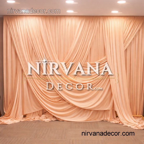 Parlak Serisi-  Çapraz Arka fon Perde Kumaş