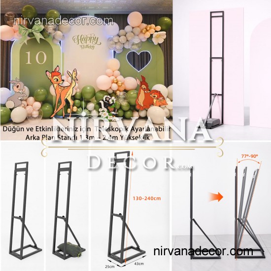 Teleskopik Ayarlanabilir Arka Plan Standı