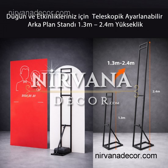 Teleskopik Ayarlanabilir Arka Plan Standı