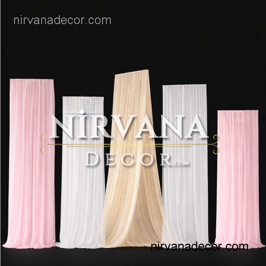 T Demir Uyumlu Farbela Pileli Perde | Teleskopik T Stand Perdesi