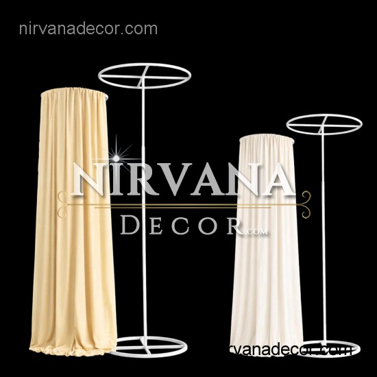 Yuvarlak Demir Stand | Teleskopik Dairesel Organizasyon Standı