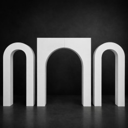 3’lü Düz Kemer Ahşap Arka Fon Seti