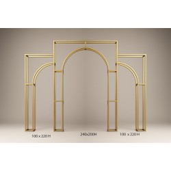 Üç Parçalı Gold Metal Kemer Arka Fon