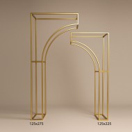 Asimetrik Gold Metal Kemer Arka Fon