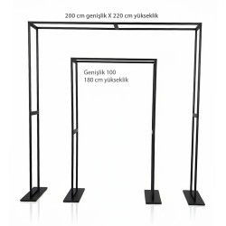 Dikdörtgen Metal Backdrop Seti (2’li) –Düğün Arka Fon