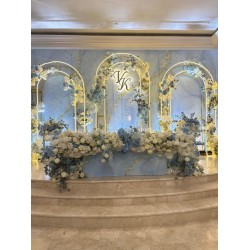 Üç Parçalı Katmanlı Metal Kemer Arka Fon