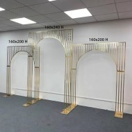 3 Adet Lüks Slim Düğün Sahne Arka Fon Dekoru 