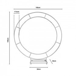 Çift Halkalı Yuvarlak Çap 150 CM 
