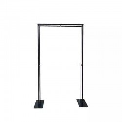 Siyah Kare Düğün Kemeri ve Arka fon Dekor Standı