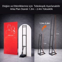 Teleskopik Ayarlanabilir Arka Plan Standı