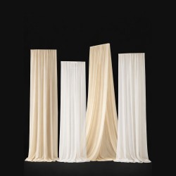 T Demir Uyumlu Farbela Pileli Perde | Teleskopik T Stand Perdesi