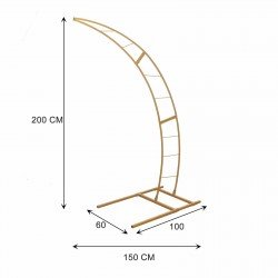Yarım Hilal Düğün Çiçek Tag Demiri  200CM
