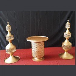 Kına Tahtı Sehpa  & Dekoratif Şamdan