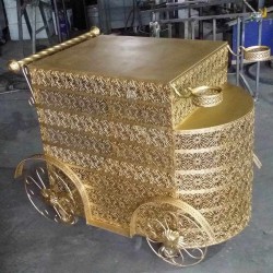 Altın Seri Papatya Pasta Servis Arabası