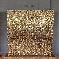 Açık GOLD Işıltılı Pullu Panel 210x210 CM 
