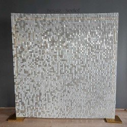 Beyaz Işıltılı Pullu Panel 210x210 CM 