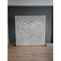 Beyaz Işıltılı Pullu Panel 210x210 CM 