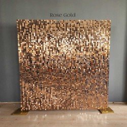 Rose Gold Işıltılı Pullu Panel 210x210 CM 